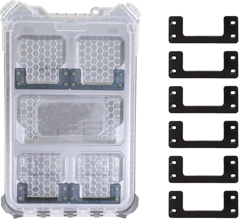StealthMounts Mounting Cleats for Milwaukee Packout (6 Pack) Black | Mounting Cleats for Milwaukee Packout | Made in The UK - Image 1